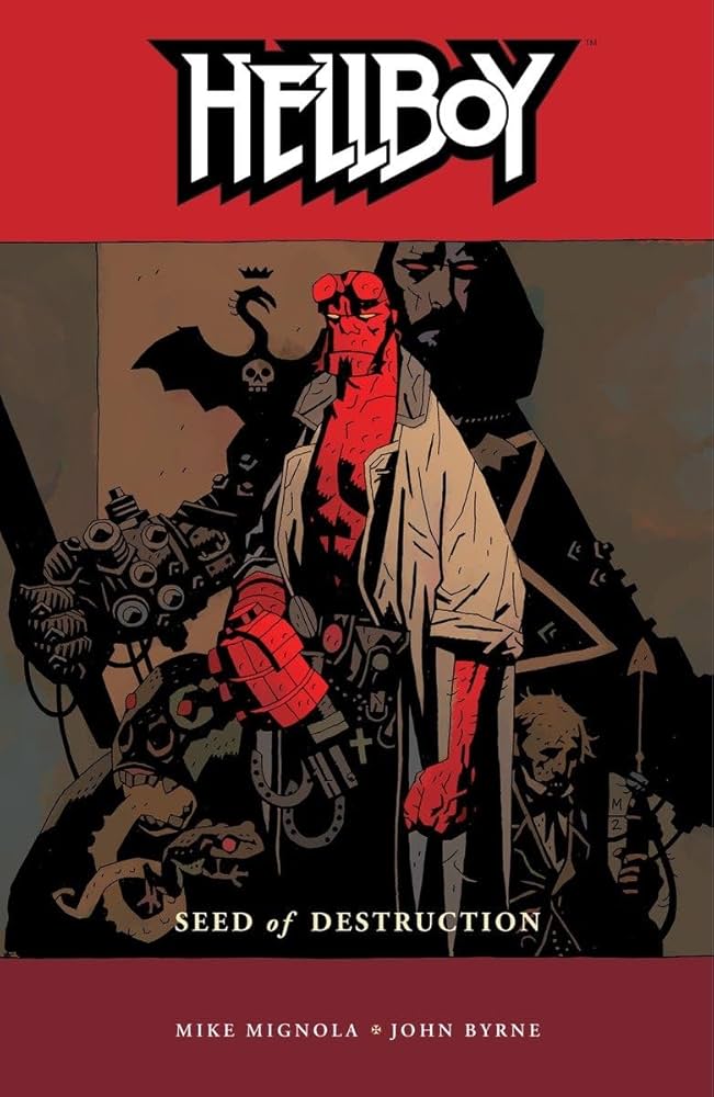 Hellboy comics cover illustration